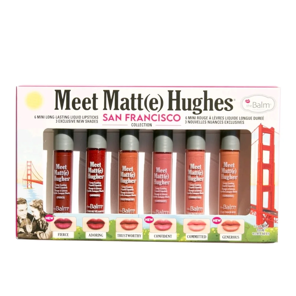the Balm-Meet Matt(e) Hughes Mini Liquid Lipstick Set